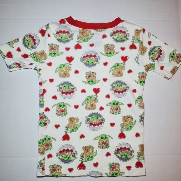 Valentine's Day Baby Yoda Unisex Toddler Cotton Pajama Set 2-Piece Sizes 5T - Picture 5 of 7